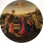 Filippino Lippi Adoration of the Christ Child painting